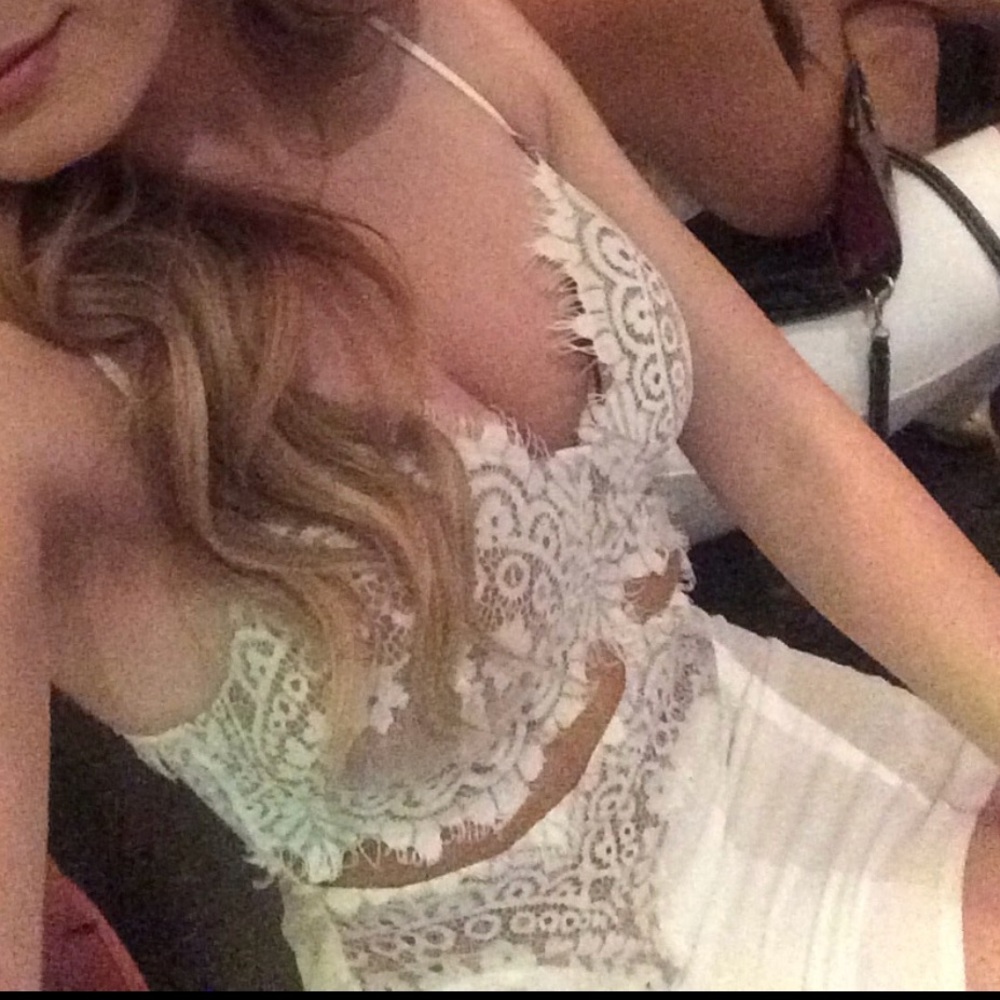 White lace dress